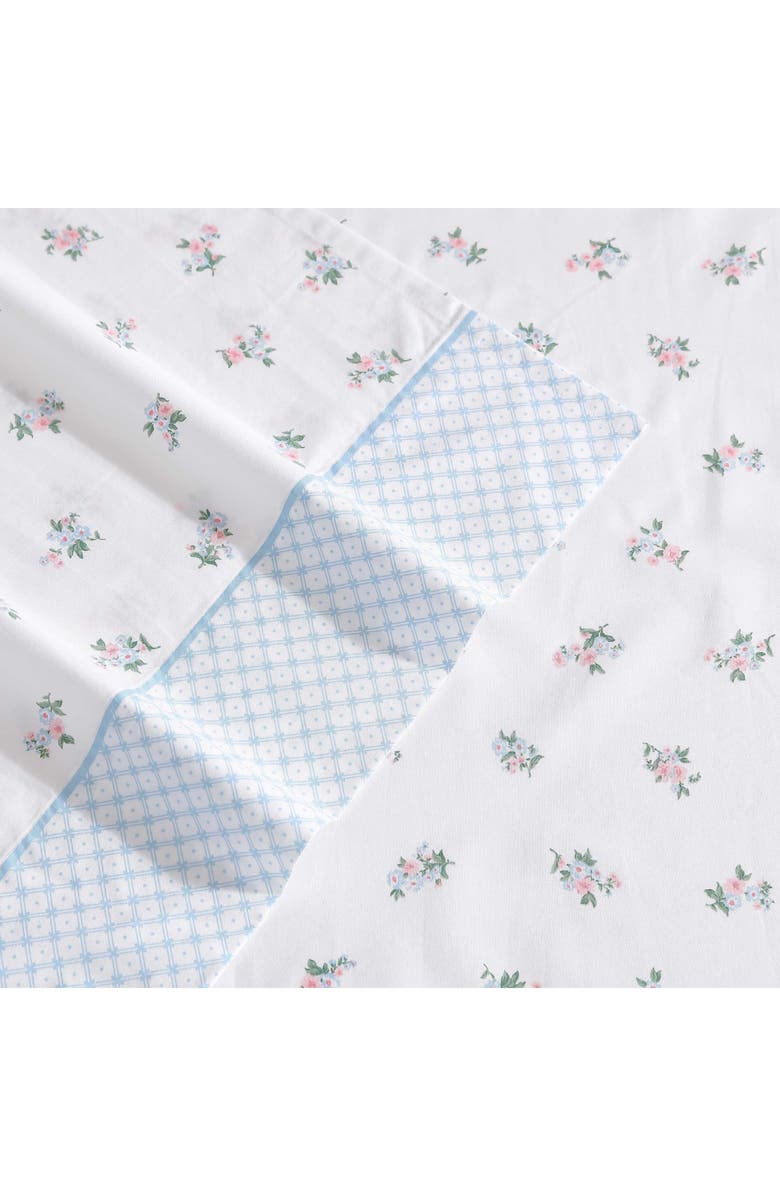 Laura Ashley Harperette 4-Piece Sheet Set, Alternate, color, Blue Multi