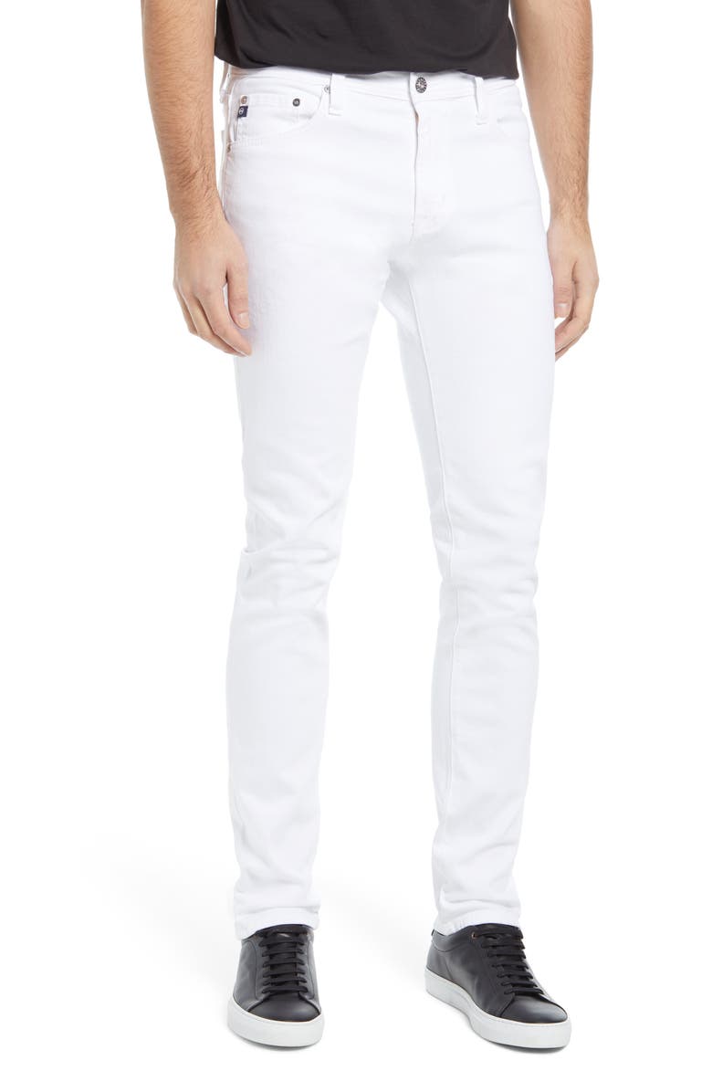 AG Tellis Slim Fit Stretch Jeans, Main, color, White