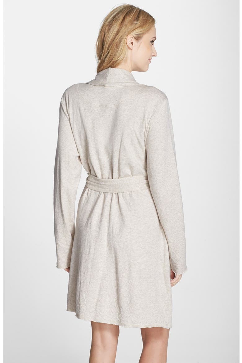 'Lazy Mornings' Cotton Robe, Alternate, color, OATMEAL  HEATHER