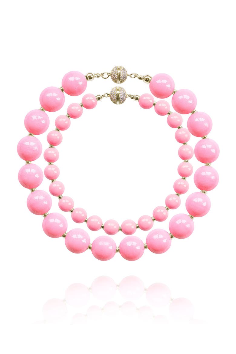 Siena Duo Necklace, Main, color, Taffy