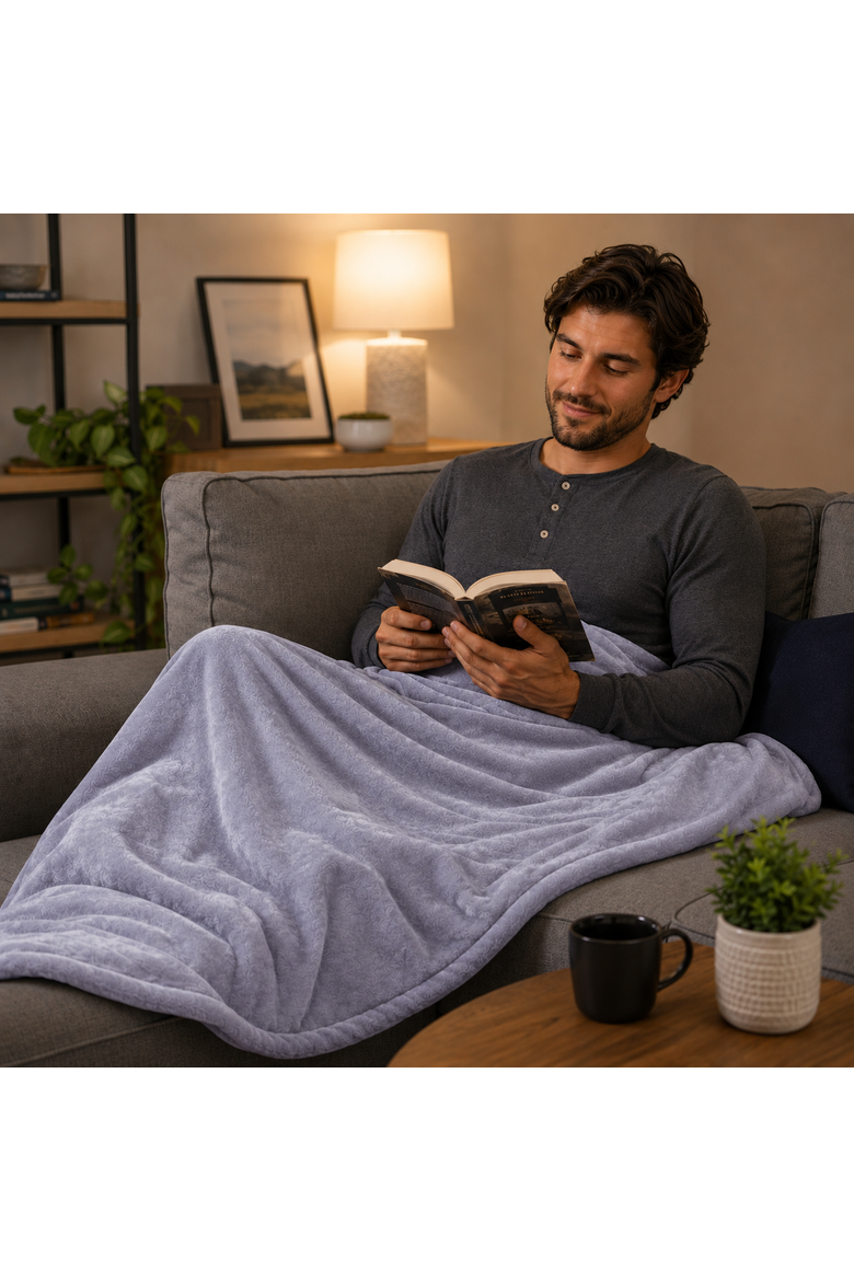Electric Soft Microplush Heated Throw Blanket, Alternate, color, Grey