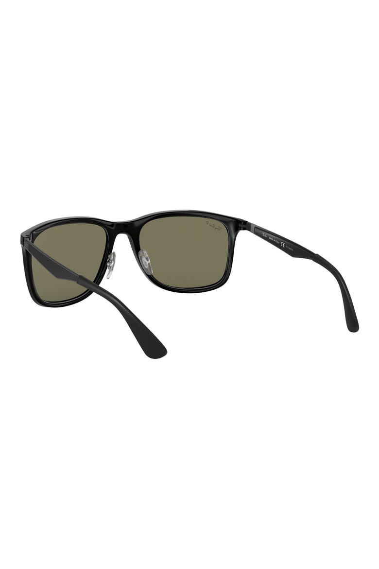 58mm Polarized Sunglasses, Alternate, color, BLACK