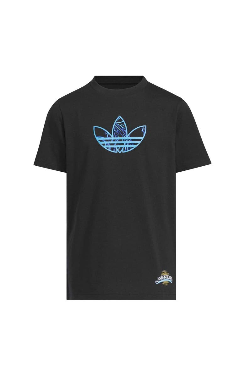 adidas Youth adidas Black Argentina National Team 2026 Away Jersey Hook T-Shirt, Alternate, color, Black