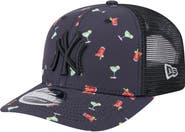 New Era Men's New Era Black New York Yankees Adventure Drinks Pattern 9SEVENTY Stretch-Snap Hat
