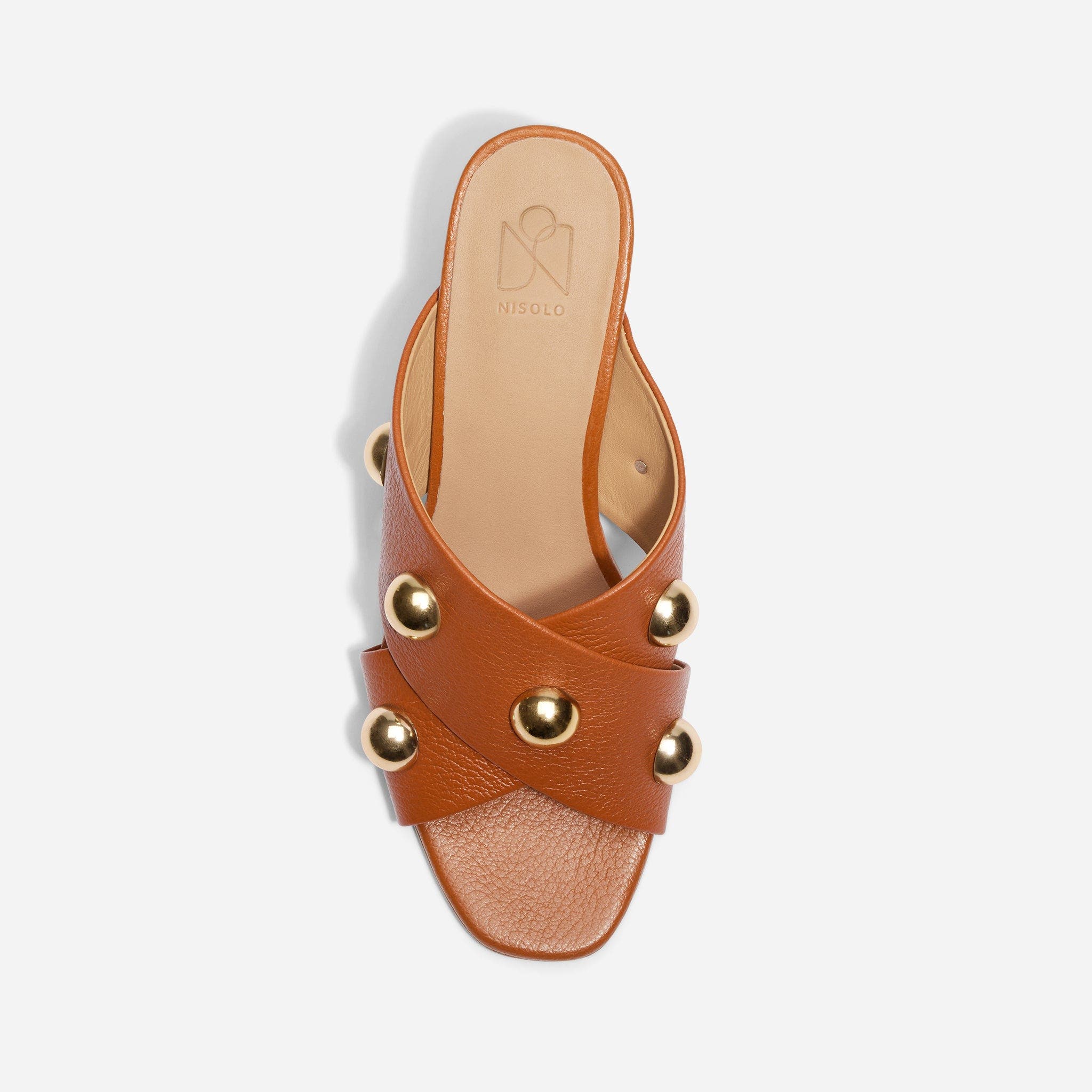 Carina Studded Mule, Alternate, color, British Tan
