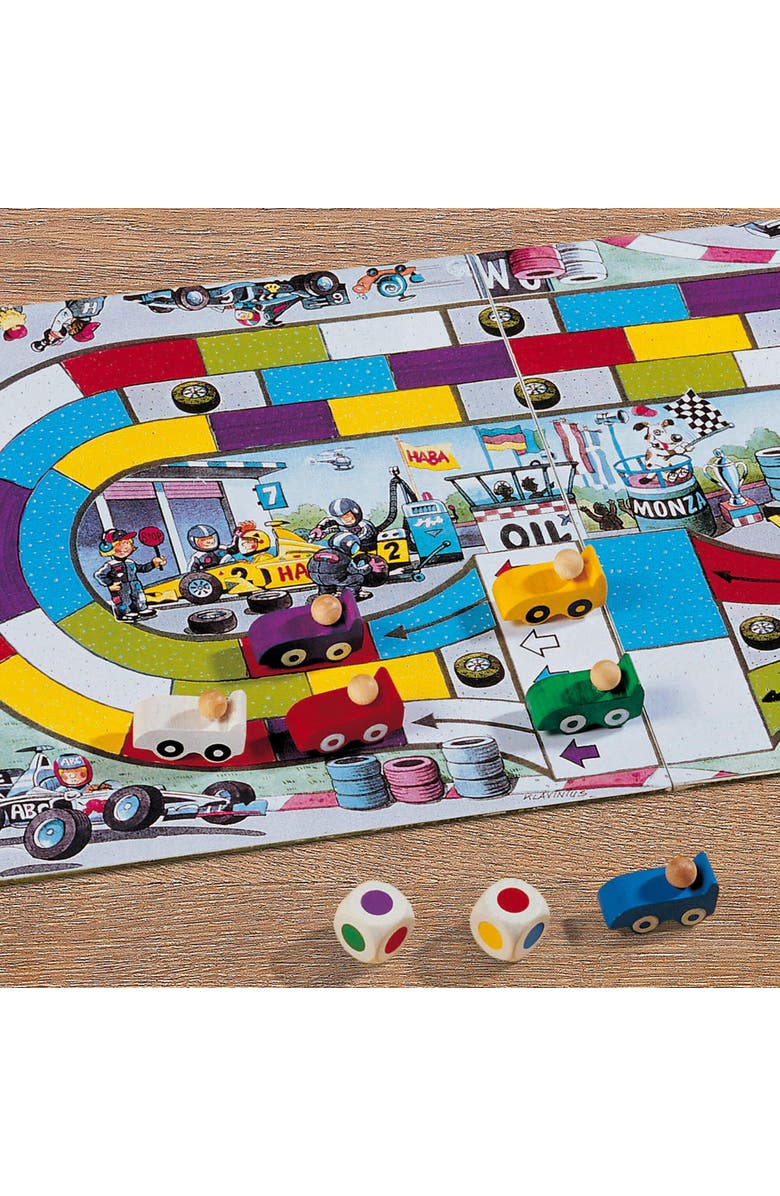 HABA Monza - Car Racing Games & Beginner's Board Game, Engaging Family Games for Kids and Adults Ages 5+, Alternate, color, Yellow Multi