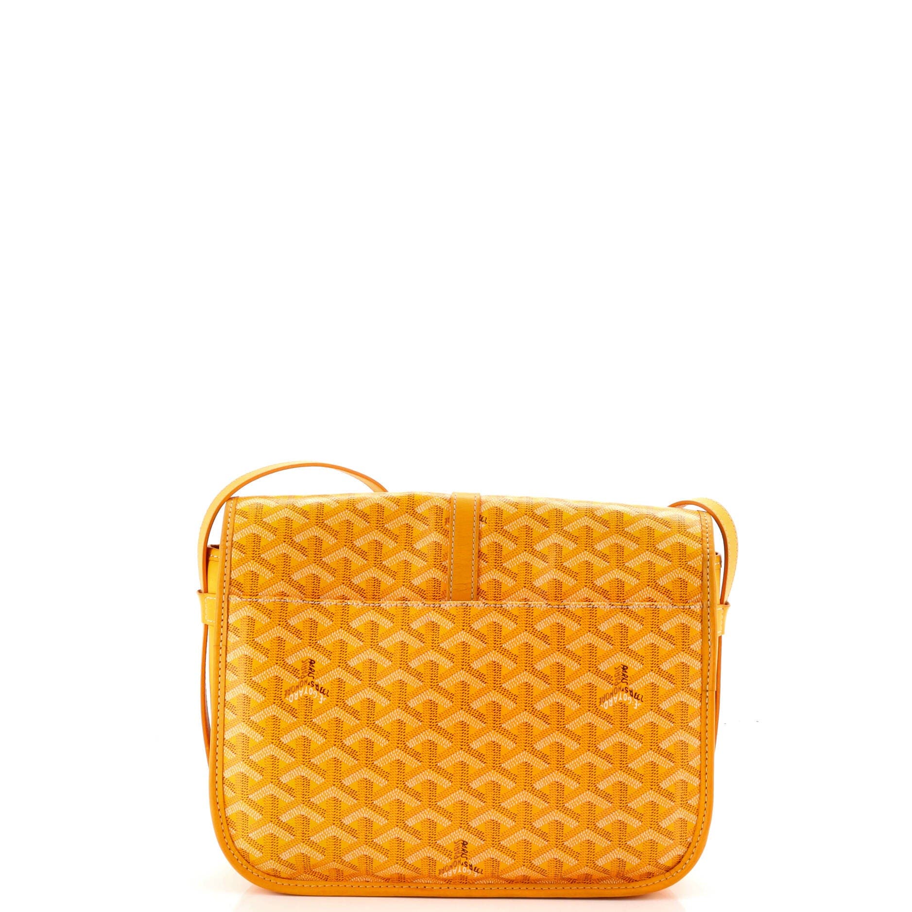 Pre-Owned Goyard Belvedere II Messenger Bag Coated Canvas MM, Alternate, color, Yellow