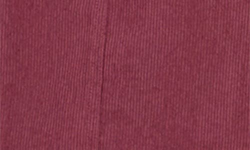 City Chic Leah Long Sleeve Corduroy Midi Dress In Red