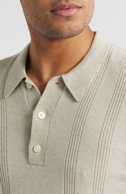 Rails Cillian Knit Short Sleeve Button-up Shirt In Silver Sand
