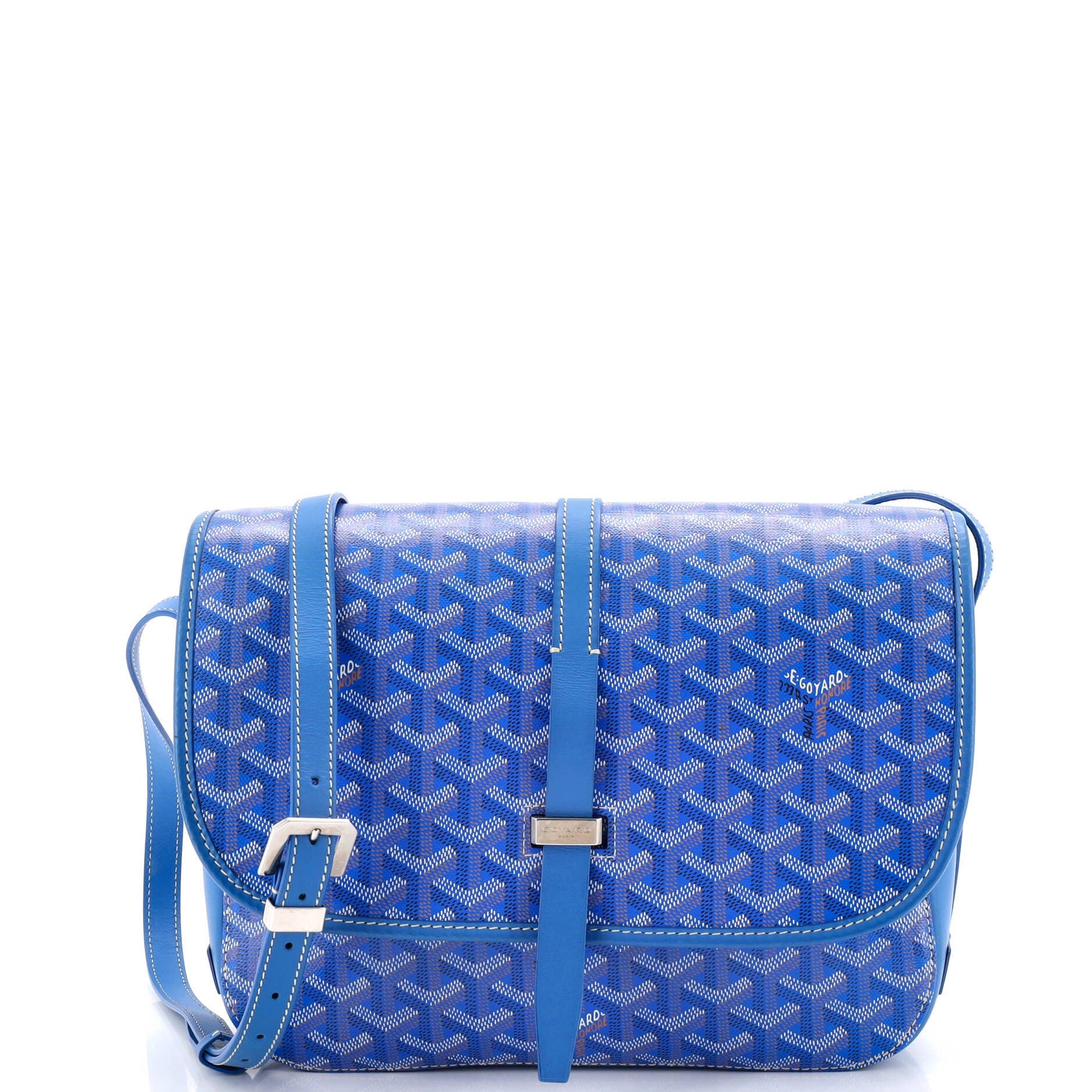 Belvedere II Messenger Bag Coated Canvas MM, Main, color, Blue