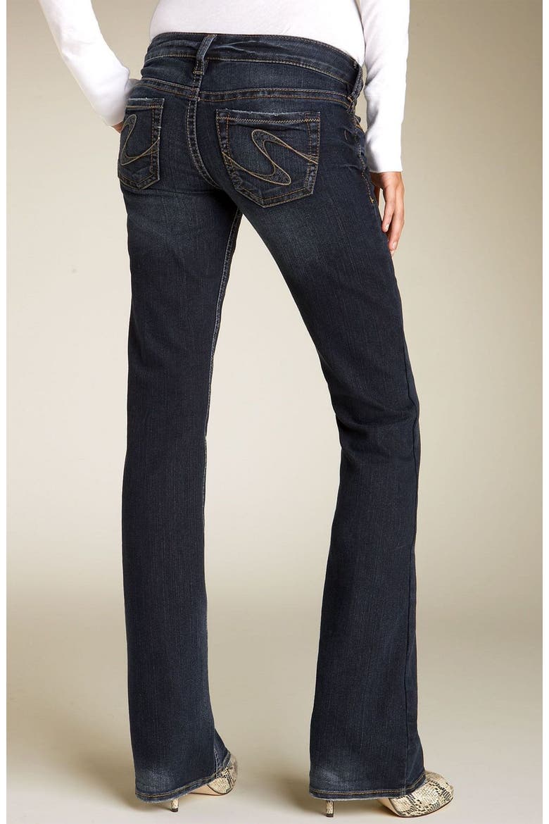 Silver Jeans 'Tuesday' Stretch Jeans, Alternate, color, DARK WASH