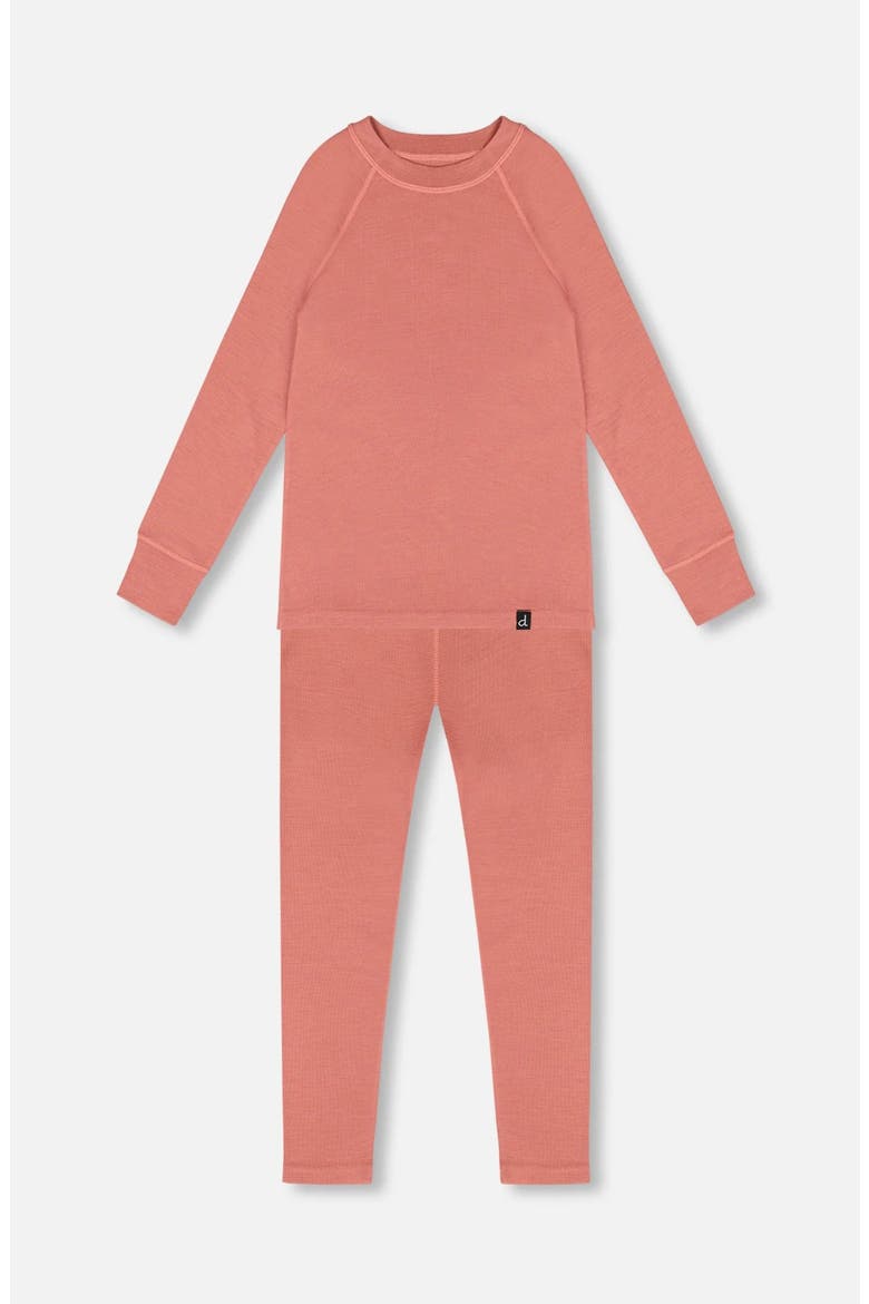 Merino Wool Base Layer Set, Main, color, Dusty Pink
