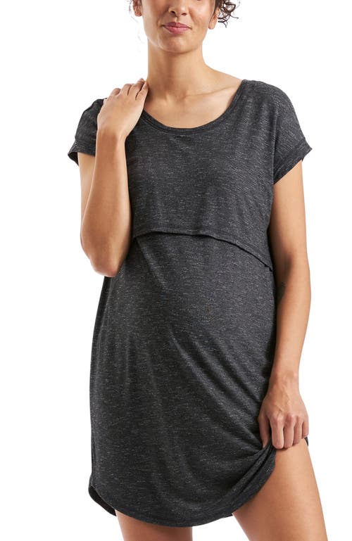 Ripe Maternity Dreamy Lounge Nursing Dress In Gray