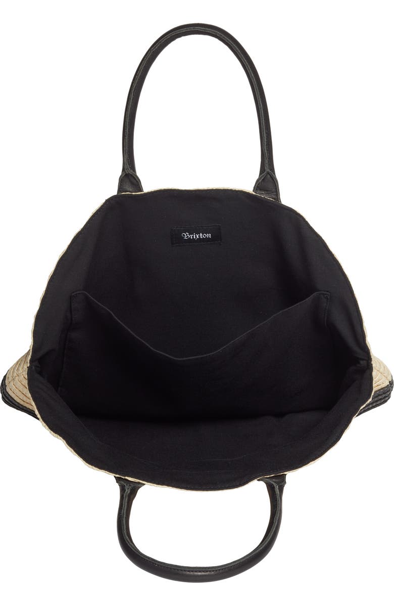Brixton Amalie Straw Circle Tote, Alternate, color,