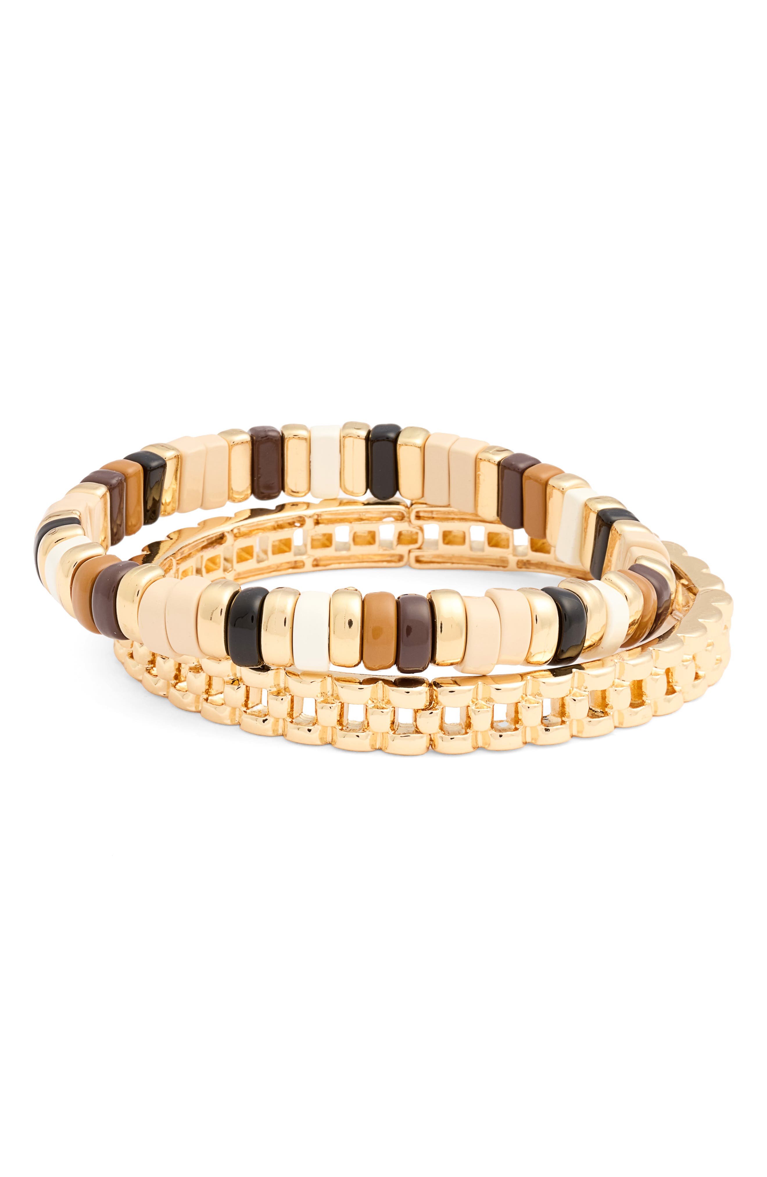 selected IVORY- BROWN MULTI- GOLD