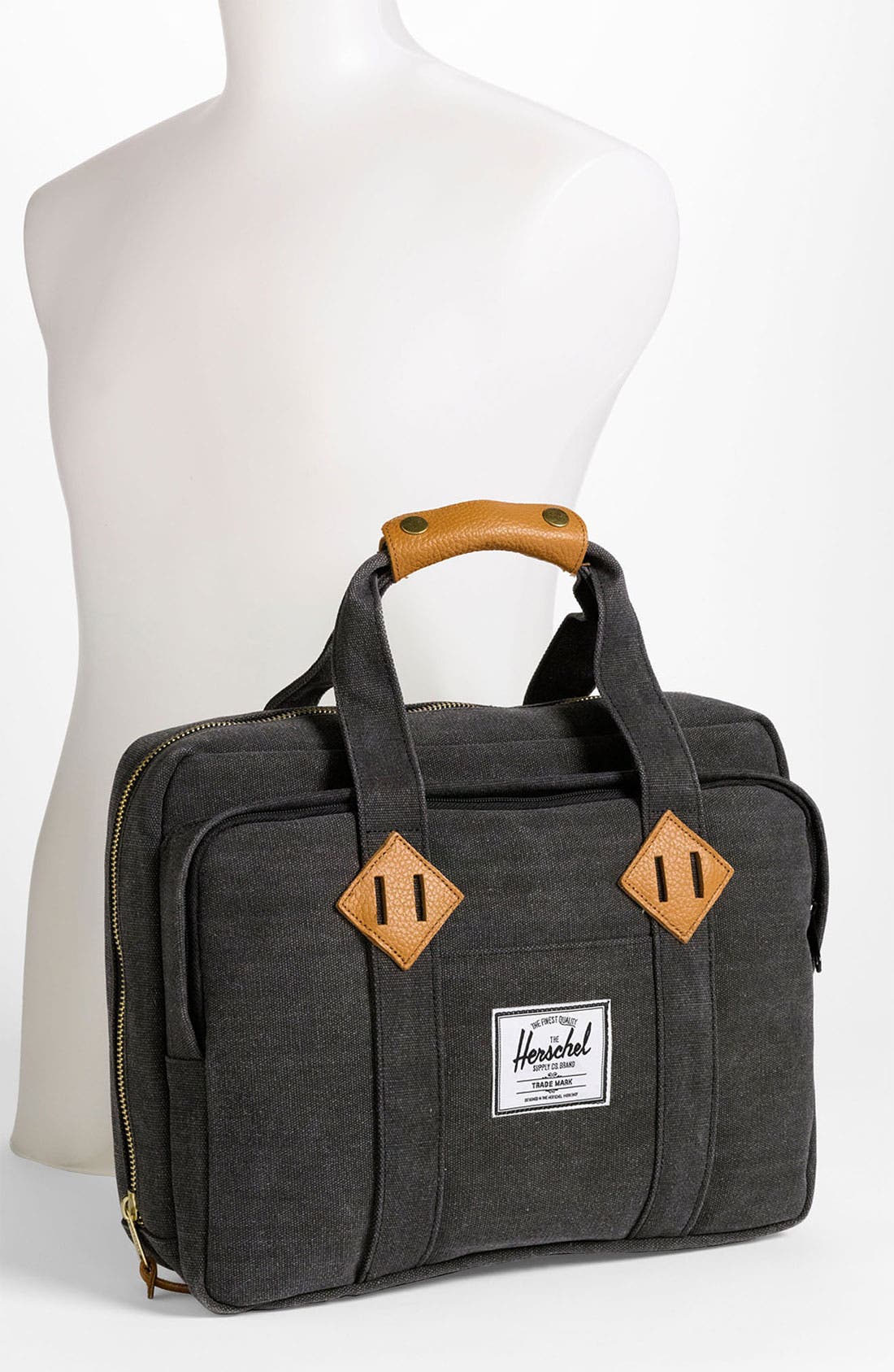 Herschel Supply Co. 'Oak' Cotton Canvas Laptop Briefcase, Alternate, color, 
