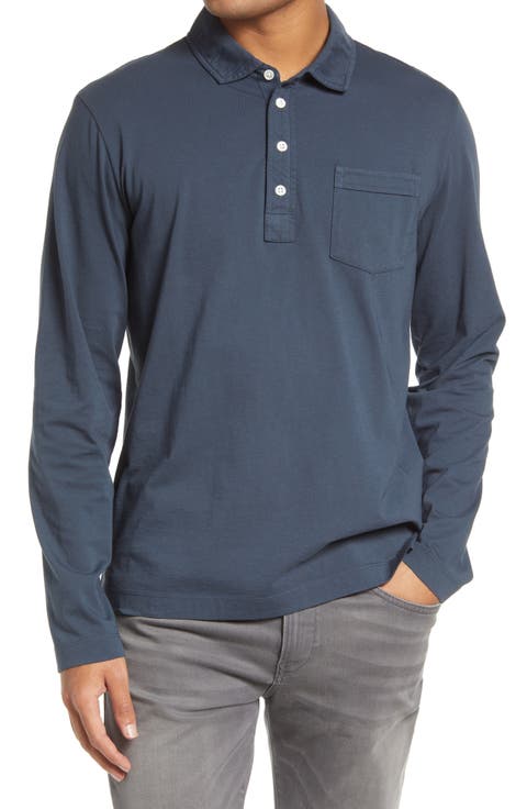 Pensacola Long Sleeve Organic Cotton Pocket Polo
