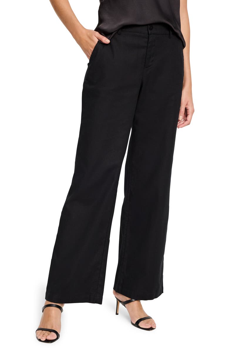 NIC+ZOE Eliot Cotton & Linen Wide Leg Pants, Main, color, 