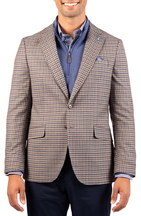 Gingham Textured Sport Coat