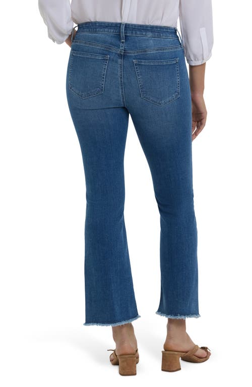 Nydj Barbara Frayed Ankle Bootcut Jeans In Blue