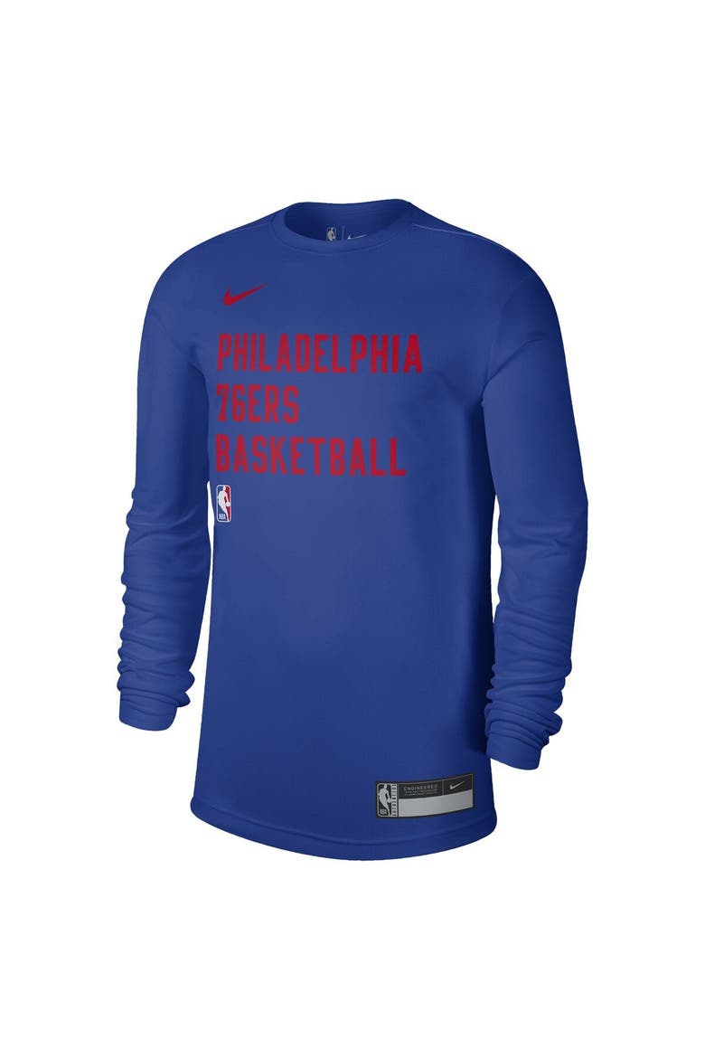 Unisex Nike Royal Philadelphia 76ers 2023/24 Legend On-Court Practice Long Sleeve T-Shirt, Alternate, color, Royal