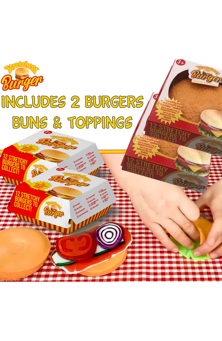 Stretcheez Hamburger 2pk Surprise Assorted Styles & Toppings, Alternate, color, Multicolored