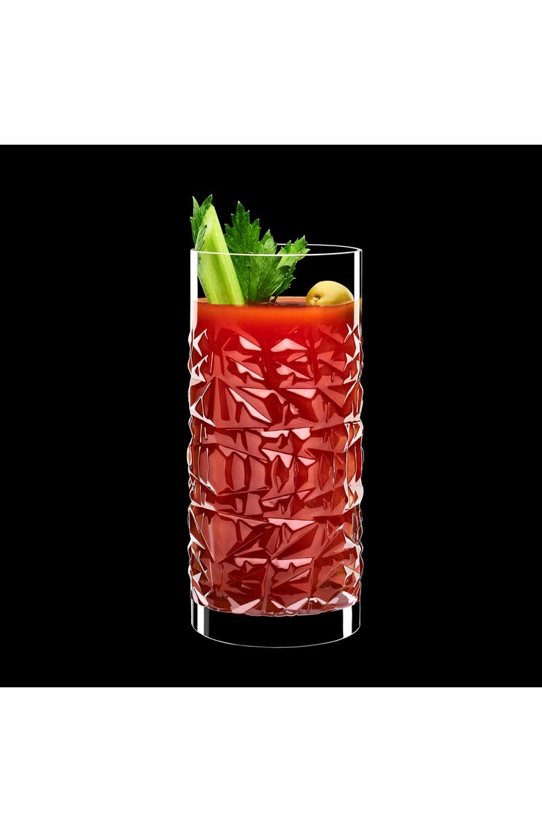 Luigi Bormioli Mixology Textures Set of 4 Glasses, Alternate, color,