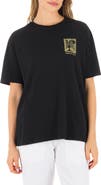 Hurley Duality Oversize Cotton Graphic Boyfriend T-Shirt