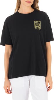 Hurley Duality Oversize Cotton Graphic Boyfriend T-Shirt