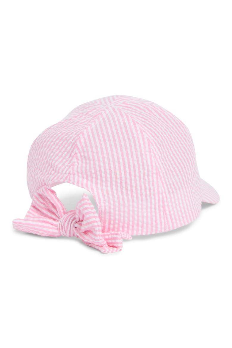 Flower Patch Seersucker Baseball Cap, Alternate, color, PINK SEERSUCKER