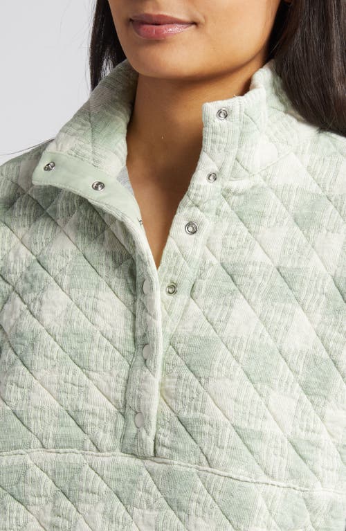 Marine Layer Quilted Snap Placket Pullover