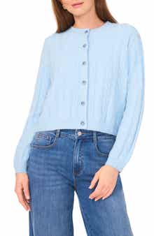 Vince Camuto Crop Cable Cardigan