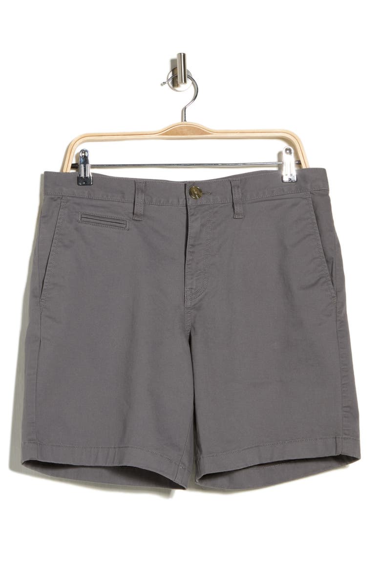 Wallin Stretch Twill Chino Shorts, Alternate, color, GREY CASTLEROCK
