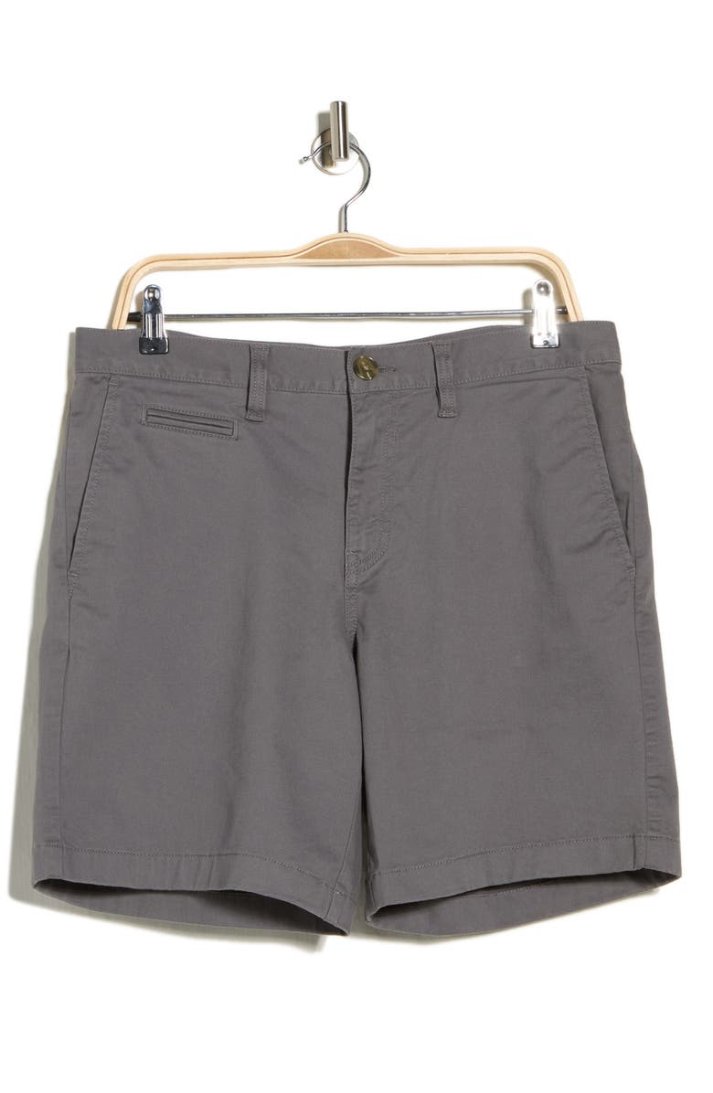 14th & Union Wallin Stretch Twill Chino Shorts, Alternate, color, Grey Castlerock