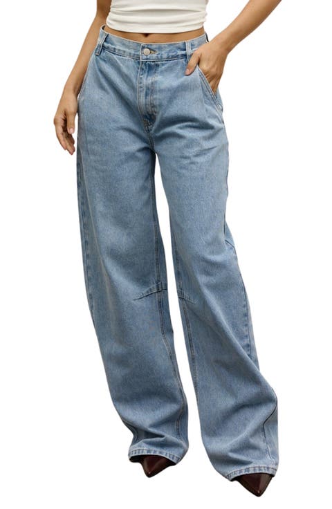 Aston Boyfriend Wide Leg Jeans