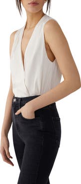 Favorite Daughter The Date Sleeveless Wrap Bodysuit