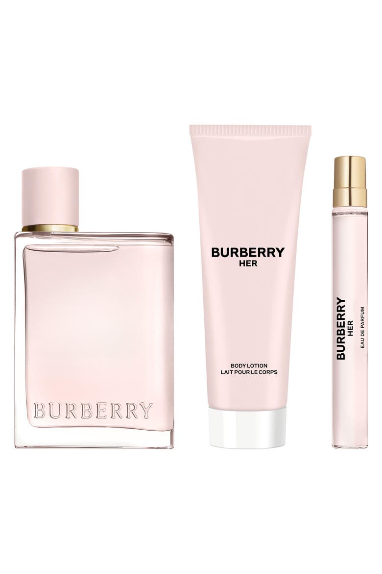 'Burberry Her Eau de Parfum 3-Piece Gift Set $251 Value, Alternate, color, NO COLOR