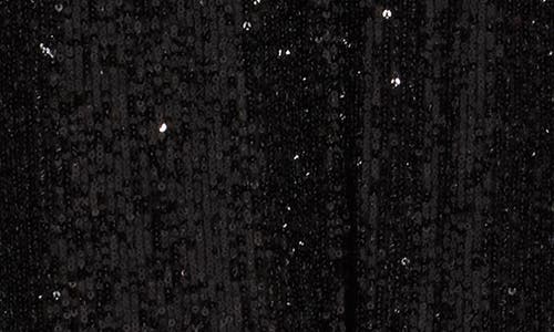 Vineyard Vines Sequin Midi Skirt In Black