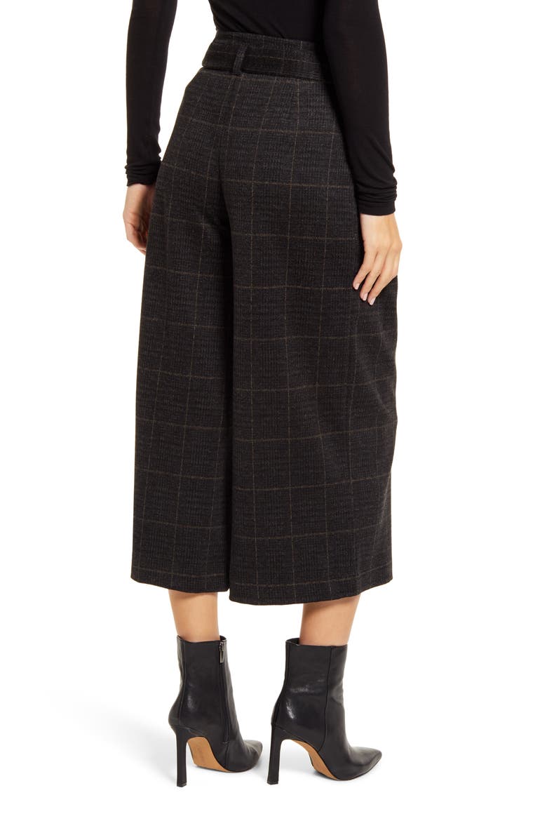 Lyssé Siri Tie Waist Crop Pants, Alternate, color, BRUSHED PLAID