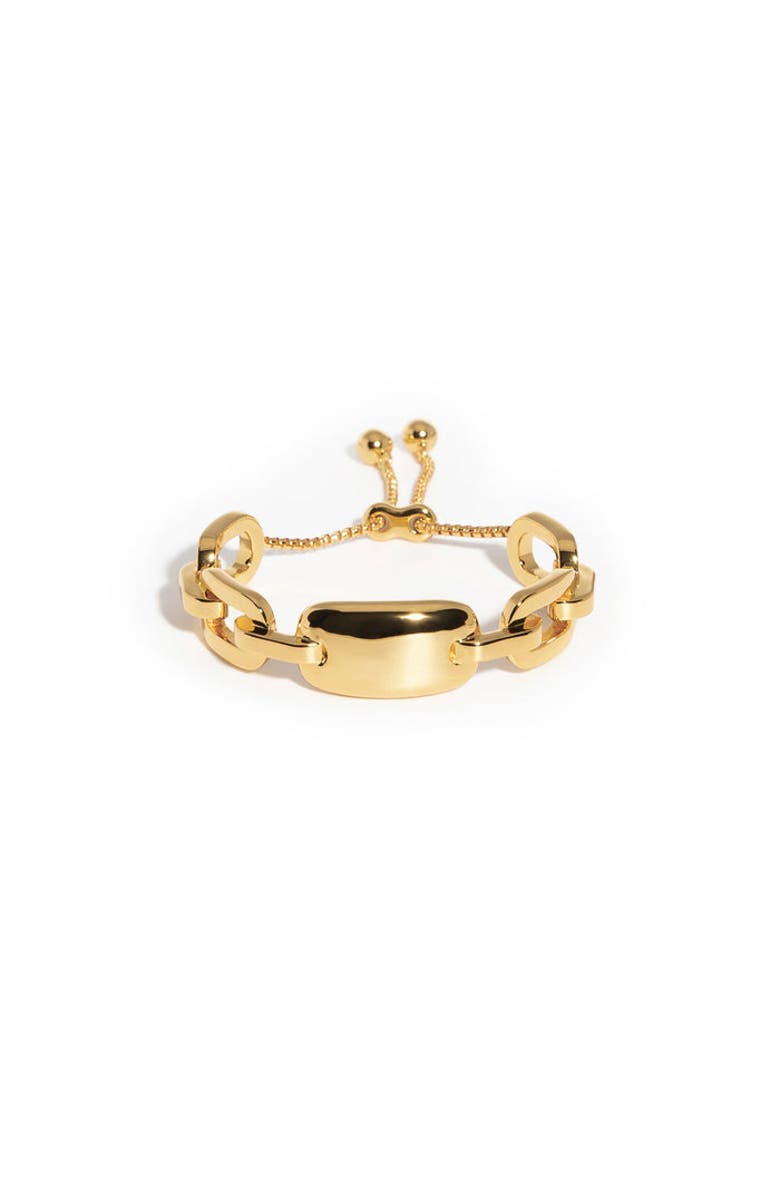 ZARUX Modern Day Bracelet, Main, color, Yellow Gold