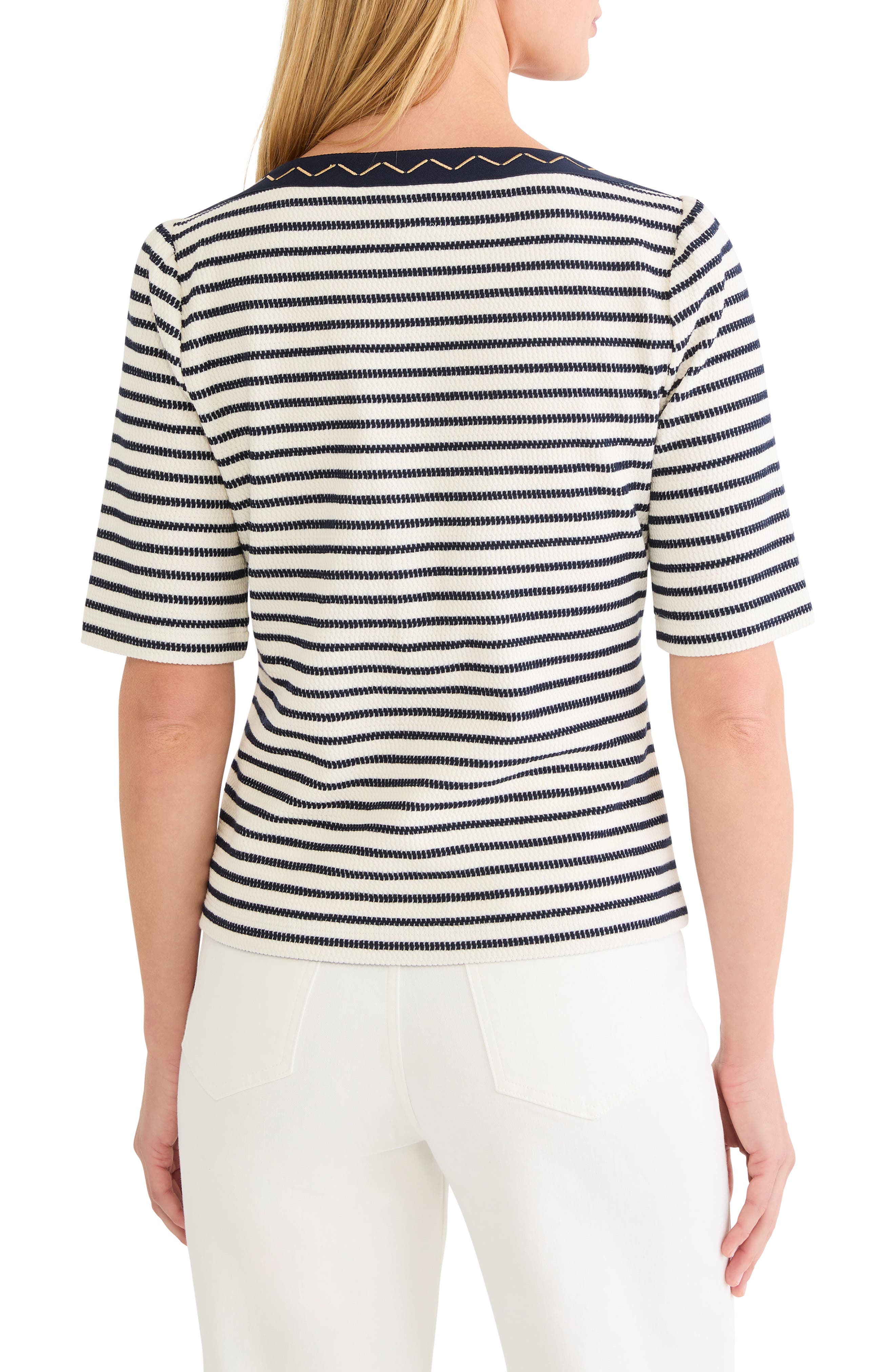 Embroidered Knit Top - image 2