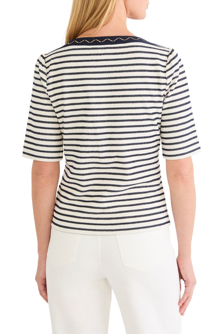 Embroidered Knit Top, Alternate, color, INDIGO MULTI