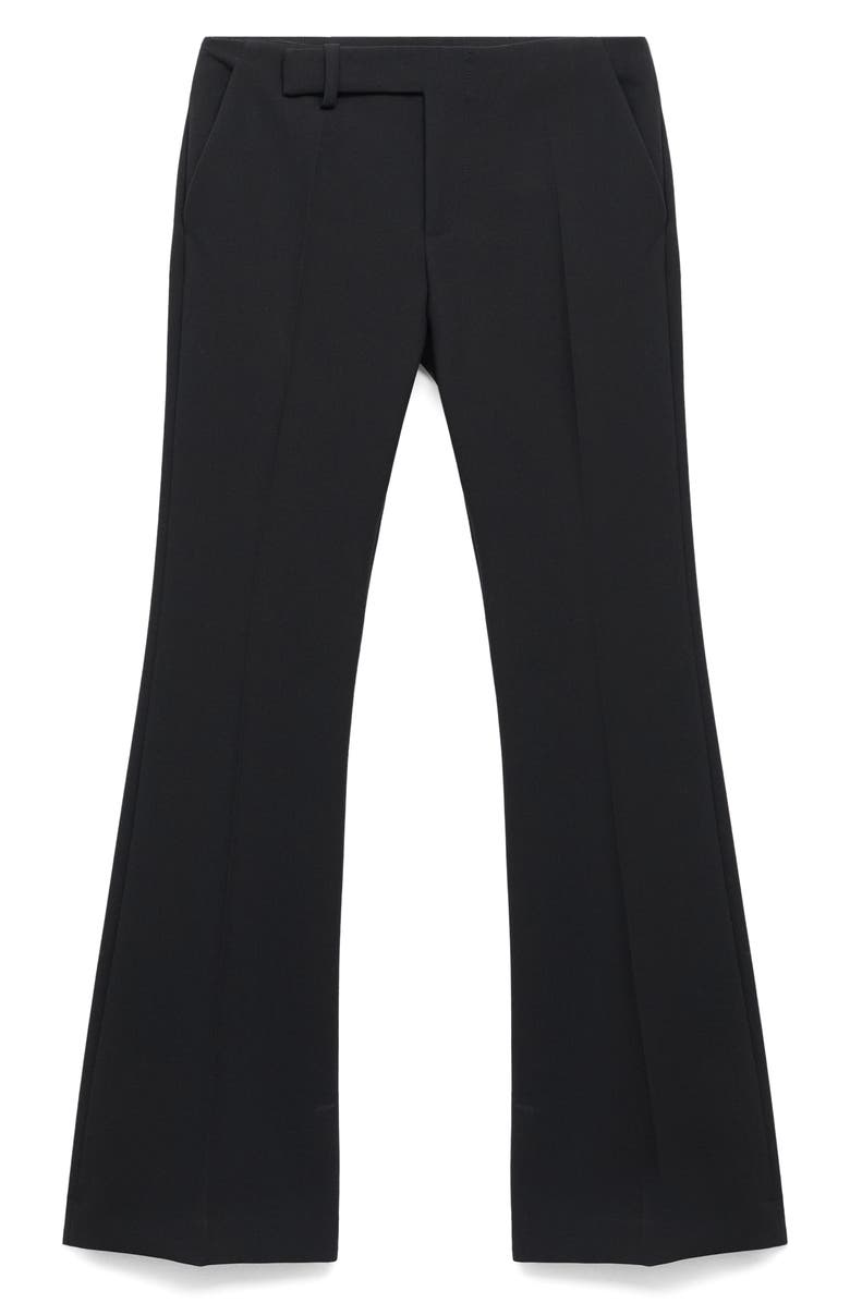 MANGO Flare Leg Pants, Main, color, Black