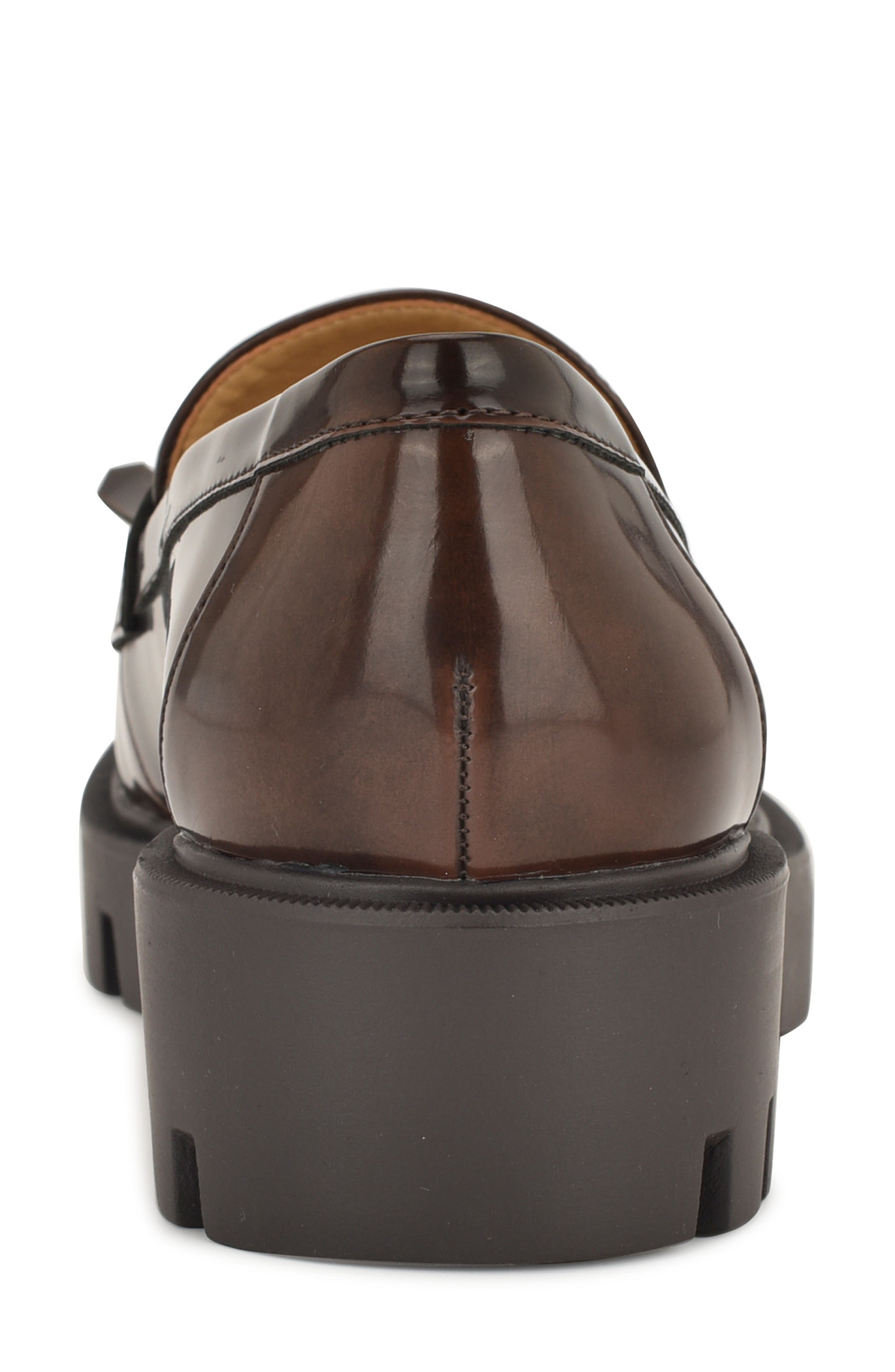 Nine West Missa Platform Lug Loafer, Alternate, color, Dark Brown 200