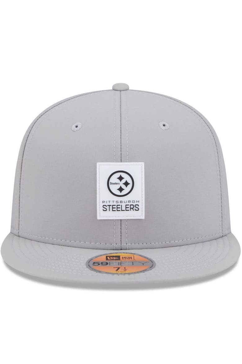 Men's New Era Gray Pittsburgh Steelers 2025 Sideline  59FIFTY Fitted Hat, Alternate, color, Gray