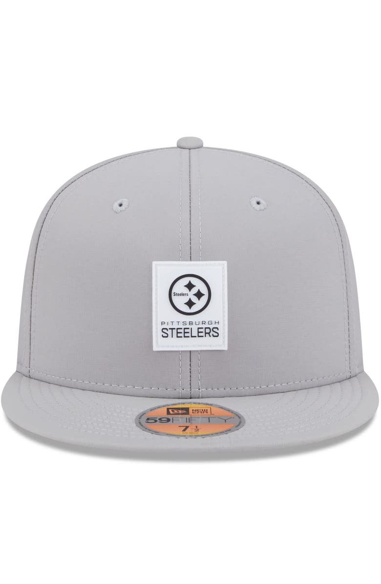 New Era Men's New Era Gray Pittsburgh Steelers 2025 Sideline 59FIFTY Fitted Hat, Alternate, color, Gray
