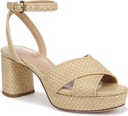 Veronica Beard Danika Ankle Strap Platform Sandal