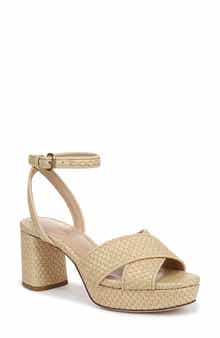 Veronica Beard Danika Ankle Strap Platform Sandal