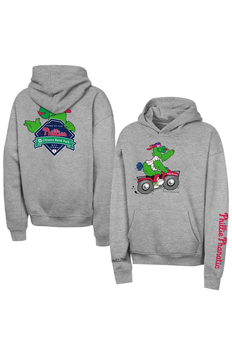 Outerstuff Youth Outerstuff Gray Philadelphia Phillies Iconic Phanatic Hoodie, Main, color, Gray