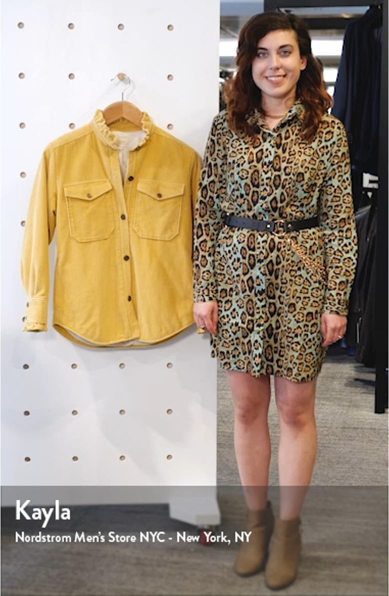 Ruffle Detail Cotton Corduroy Jacket, sales video thumbnail